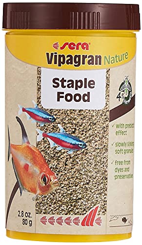 Sera Vipagran Nature Alimento Principal En Forma De Granulado Blando Con Un 4 De Harina De Insectos, 250 Ml Paquete De 1 , 250 Sera Vipagran Nature Alimento Principal En Forma De Granulado Blando Con Un 4 De Harina De Insectos, 250 Ml Paquete De 1 , 250