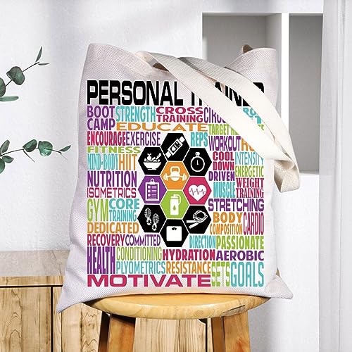 BWWKTOP Personal Trainer Tote Bag - Fitness Instructor Shoulder Bag Gifts 5