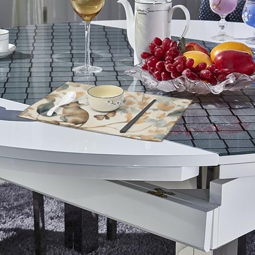 Sets de table en toile souris et feuilles 45x30cm (lot de 6) anti-chaleur - 5