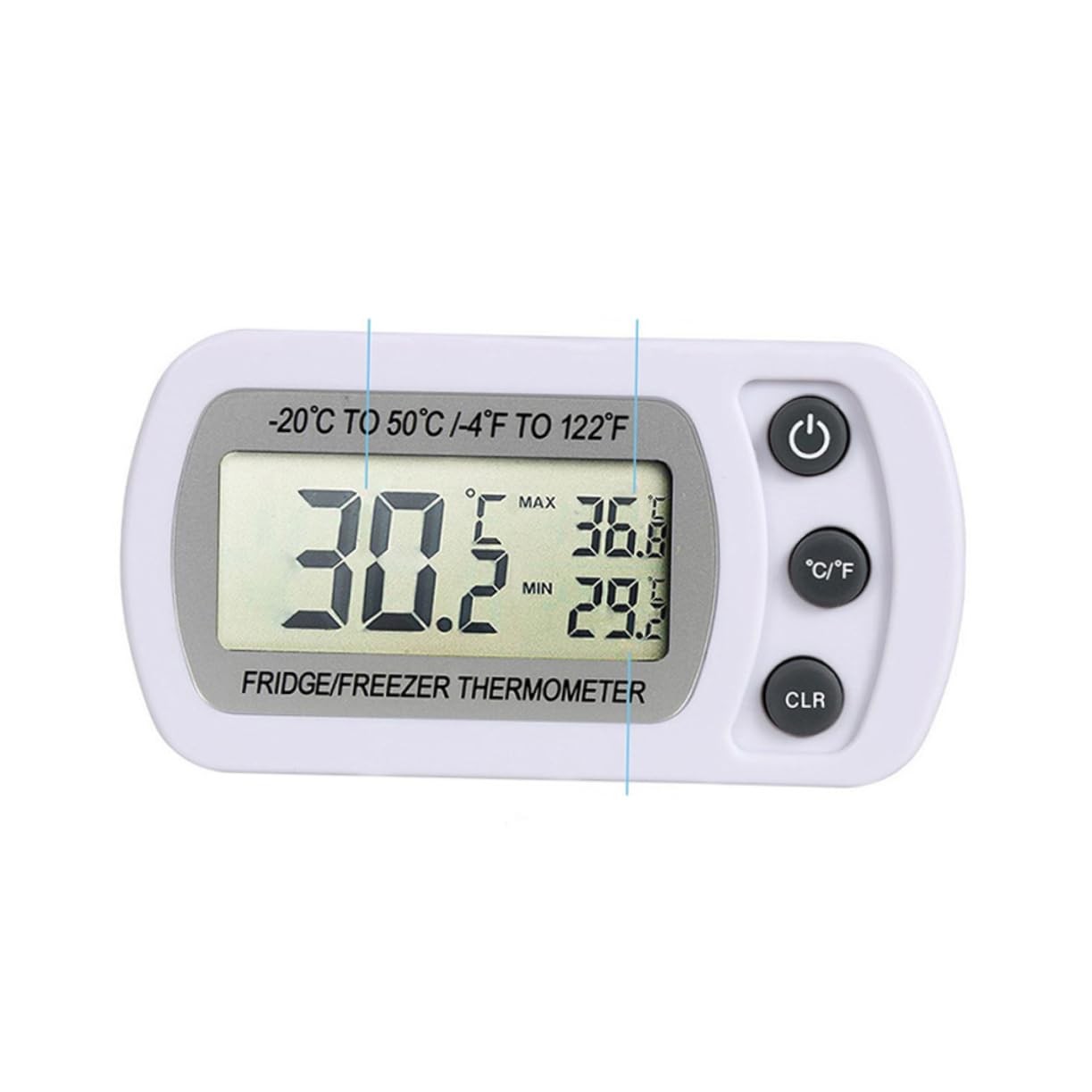 PRETYZOOM 6 Pezzi Dispositivo Di Raffreddamento Temperatura Monitor Temperatura Wireless Max Min Funzione Di Registrazione Digitale Congelatore Allarme Termometro