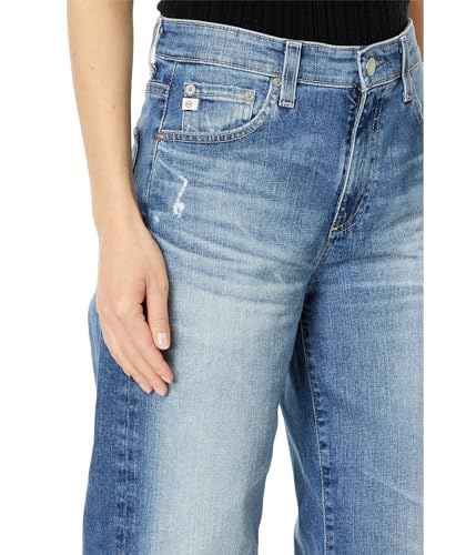 AG Adriano Goldschmied Women's Saige High Rise Straight Wide Leg Jean3