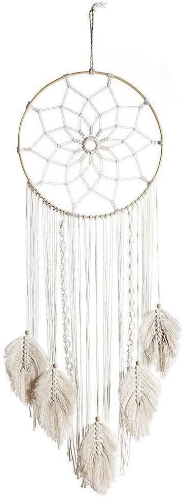 Beauenty Dream Catcher,Circle Dream Catcher,Large Boho Wall Hanging Decor Woven Feather Handmade,Dreamcatcher Tassels,Decoration Home Bedroom Decor Ornament Craft Gift Geometric Beautiful Wall Art