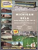 Michigan vs UCLA NCAA Football Game Program 9/29/1958-pix-stats-VF