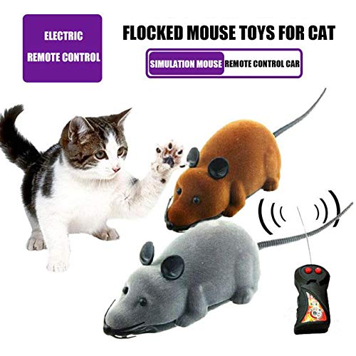 rato para gato, controle remoto sem fio rato falso, mouse eletrônico RC gato filhote brinquedo infan