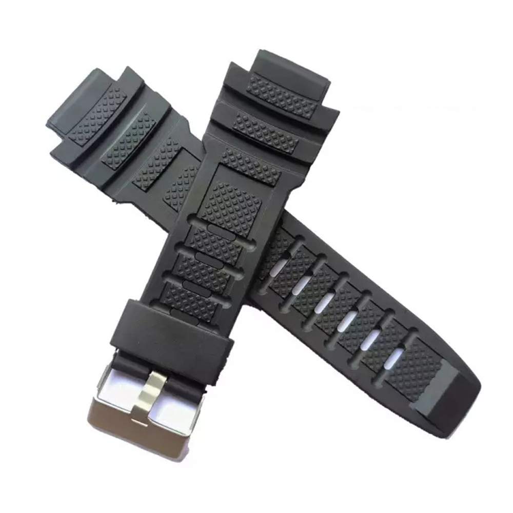 EwatchAccessories PU Rubber Diver Black Watch Band Strap with Silver Stainless Steel Buckle 119 (B08XZLQYTZ) Amazon Price History, Amazon Price Tracker