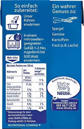 THOMY Les Sauces Hollandaise, 250ml Combiblock, 3er Pack (1x250ml)