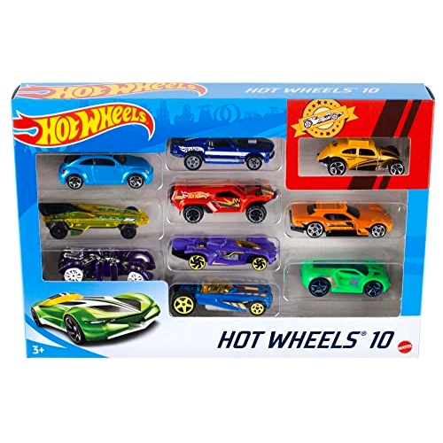 Hot Wheels Diecast Veículo de Brinquedo Pacote Surpresa 10 carros para crianças a partir d... Hot Wheels Diecast Veículo de Brinquedo Pacote Surpresa 10 carros para crianças a partir d...