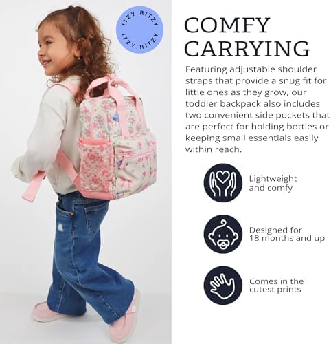 Itzy Ritzy Toddler Backpack, Baby Daycare Bag w/Spacious Interior, Ribbons - 2