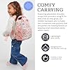 Itzy Ritzy Toddler Backpack - Daycare Bag - Features Adjustable Shoulder Straps, 2 Side Pockets & Spacious Interior with Wipeable Fabric Lining & Name Label, Ribbons & Roses Backpack #3