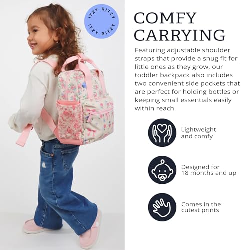 image for Itzy Ritzy Toddler Backpack - Daycare Bag - Features Adjustable Should