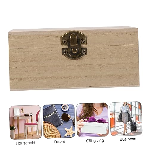 Boîtes de rangement bois brut pour trier les petits objets de maison
