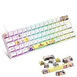 ➣【Tecla de Sublimación de Tinta PBT】Las teclas de sublimación de calor de estilo de juego único hacen que su teclado se destaque y muestre su personalidad. Cada tecla del teclado tiene un control de interruptor independiente, y toda la tecla es anti-ghosting, lo que permite que varias teclas funcionen a alta velocidad al mismo tiempo sin conflicto. El potente rendimiento de los juegos te permite disfrutar de juegos de alta gama con una capacidad de respuesta increíblemente rápida.