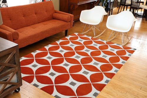 Image of Soft Pure Woolen Modern Collection Tufted Carpet for Living Room,Bedroom'Kitchen and Hall (6 X 8) Feet