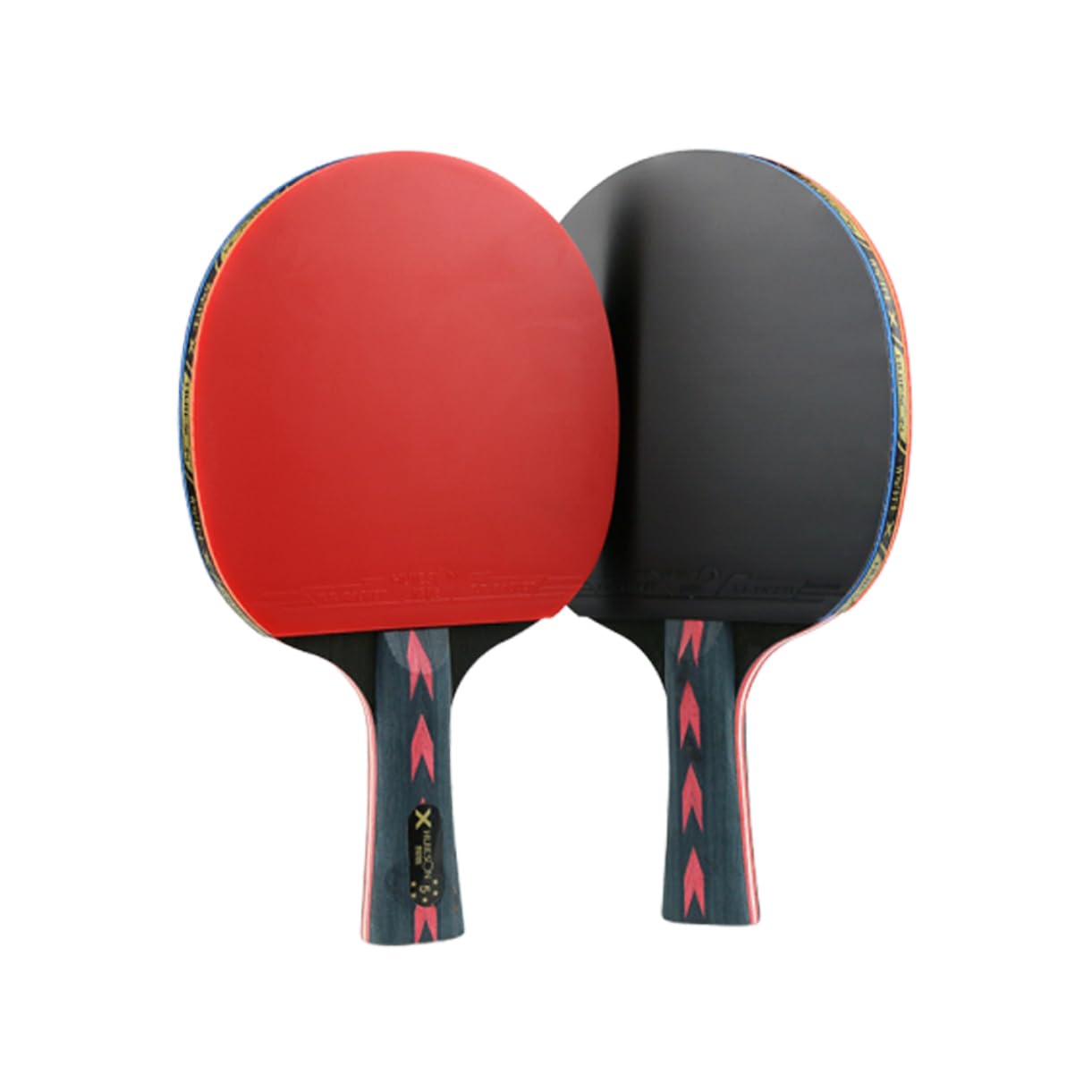 HONMEET Super Lightweight Butterfly Pong Paddle 5 Star Carbon Fiber Racket Double Pimples- Teenagers