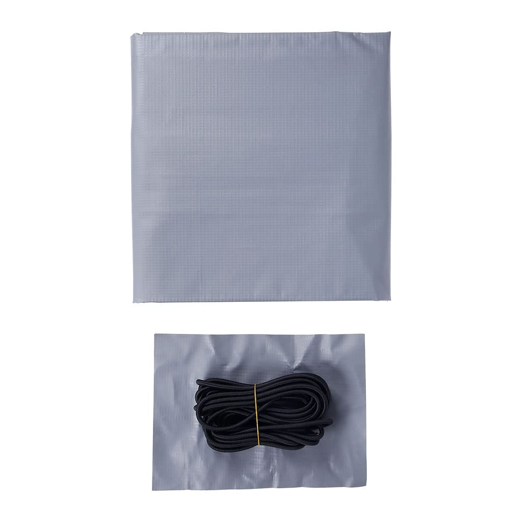 OROK - Abdeckung für Anhänger - Flachplane für Anhänger 160 x 120 cm / 400 g/m² - Größe L - wasserdichte Abdeckplane für Anhänger - Farbe: Grau - 100% PVC