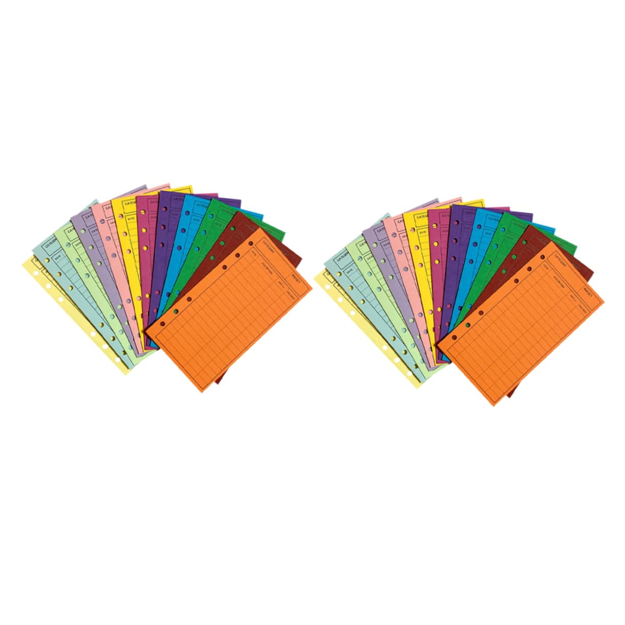 NUOBESTY Lot de 5 Enveloppes pour Carnet de Notes Feuilles Budgétaires Enveloppes pour Espèces pour Usage Domestique Bureau Commercial Pièces X 5