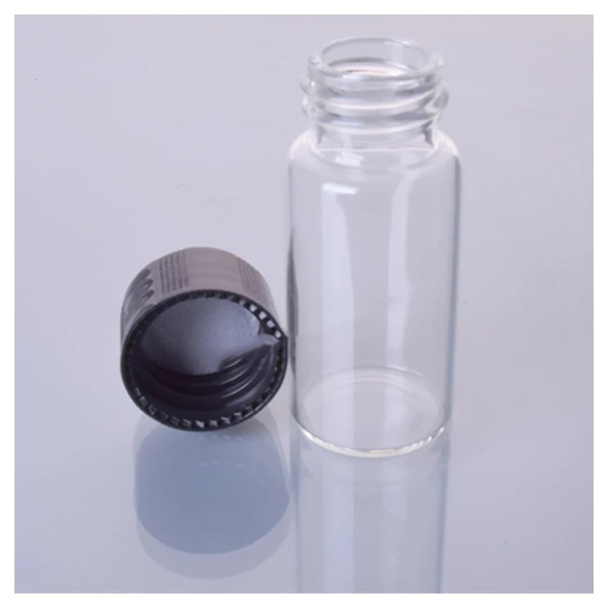 2 ml bis 60 ml transparente Glasprobenfläschchen Laborreagenzflasche kleine klare Fläschchen for Experimente(4ml 100pcs)