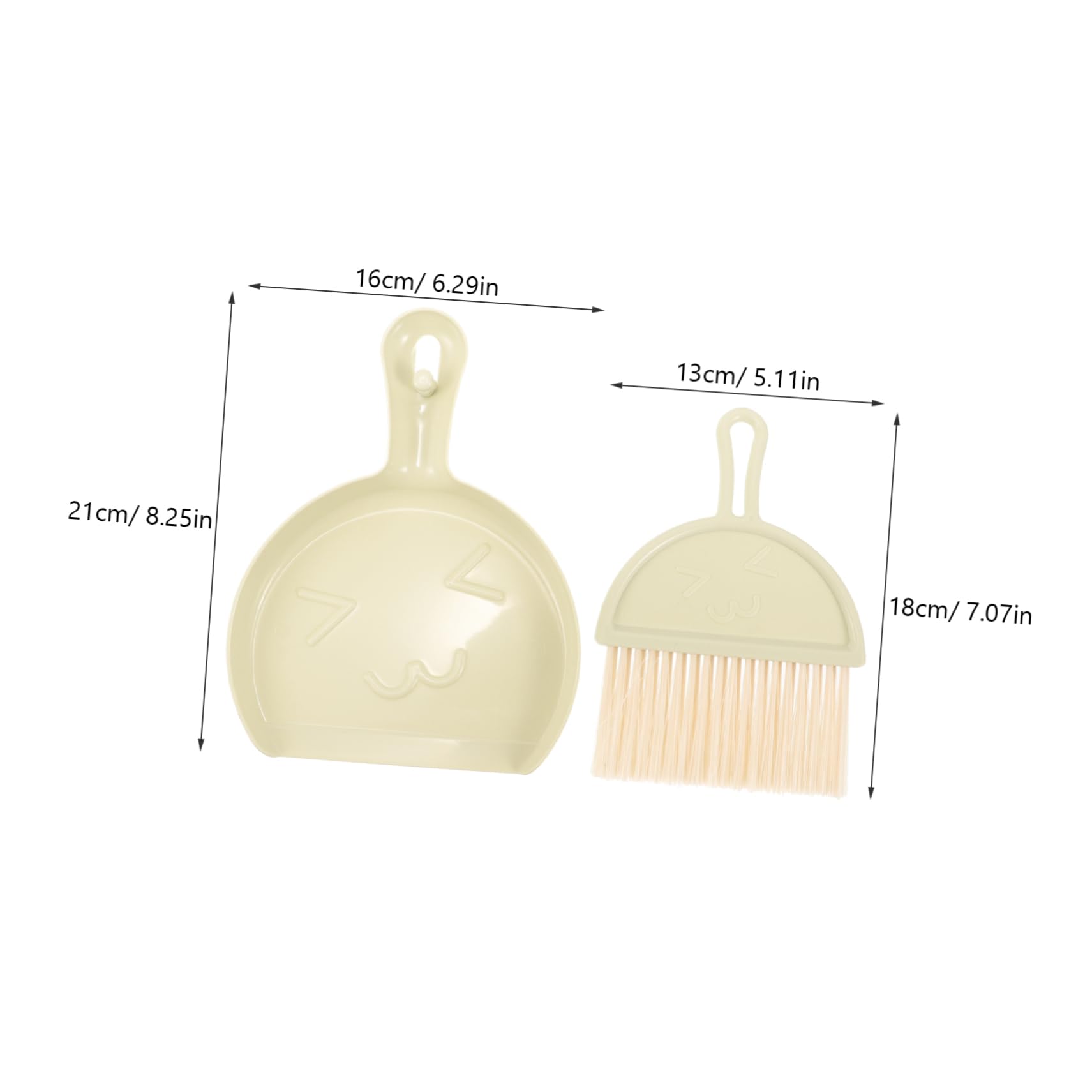 FUNOMOCYA 1 Set Mini Broom and Dustpan Set Cleaning Brushes Desktop Sweeper Dustpan Set for Computer Keyboard