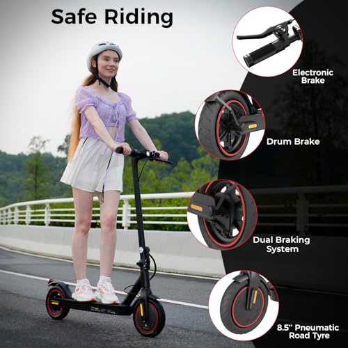 Electric Scooter for Adults, Top 21 MPH Foldable E Scooter