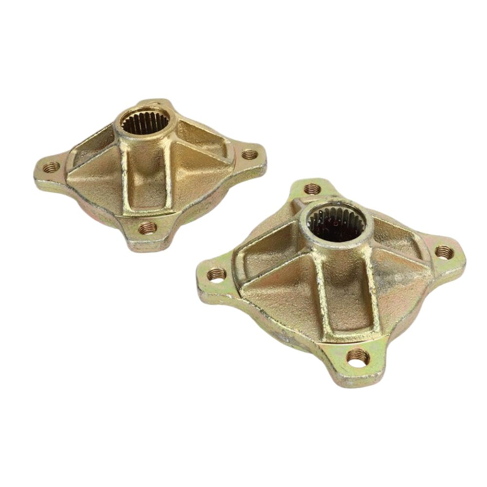 Paire de Moyeux de Roue d'Essieu Arrière 4 Goujons 24 Spline 25mm Compatible With 125cc 150cc 200cc Go Kart ATV Quad
