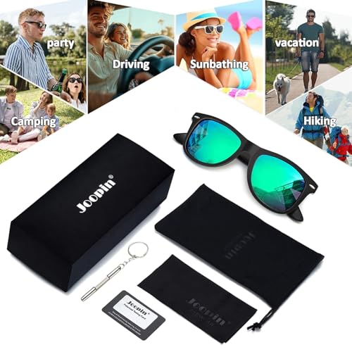 Image of Joopin Square Sunglasses Polarized UV400 Designer Sun Glasses Men Women