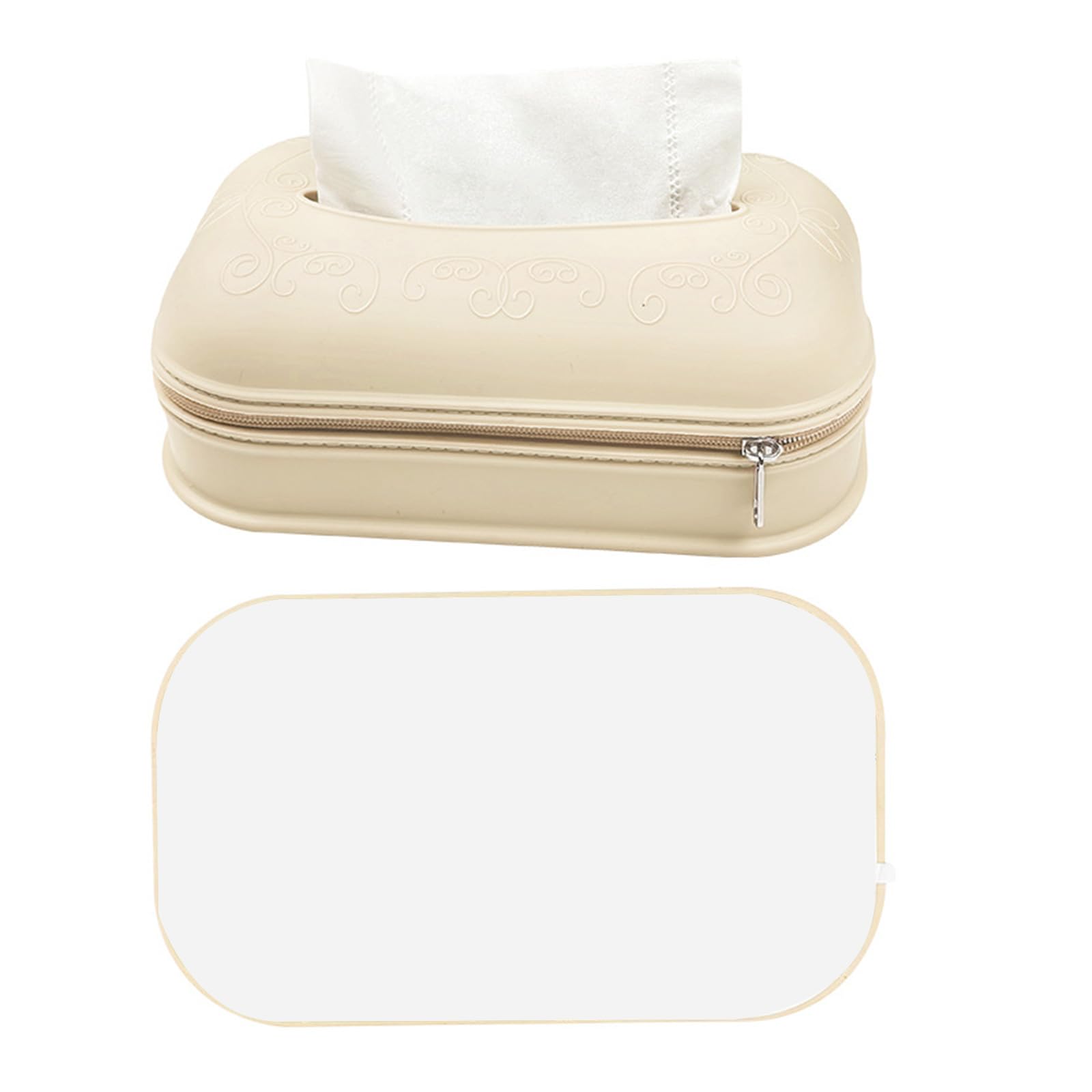 Buxuaaaa Flexible Sturdy Silicone Tissue Holder Designs for Families with Children or Pet Daily Use Home Organization Use Drawer Styles Dispenser