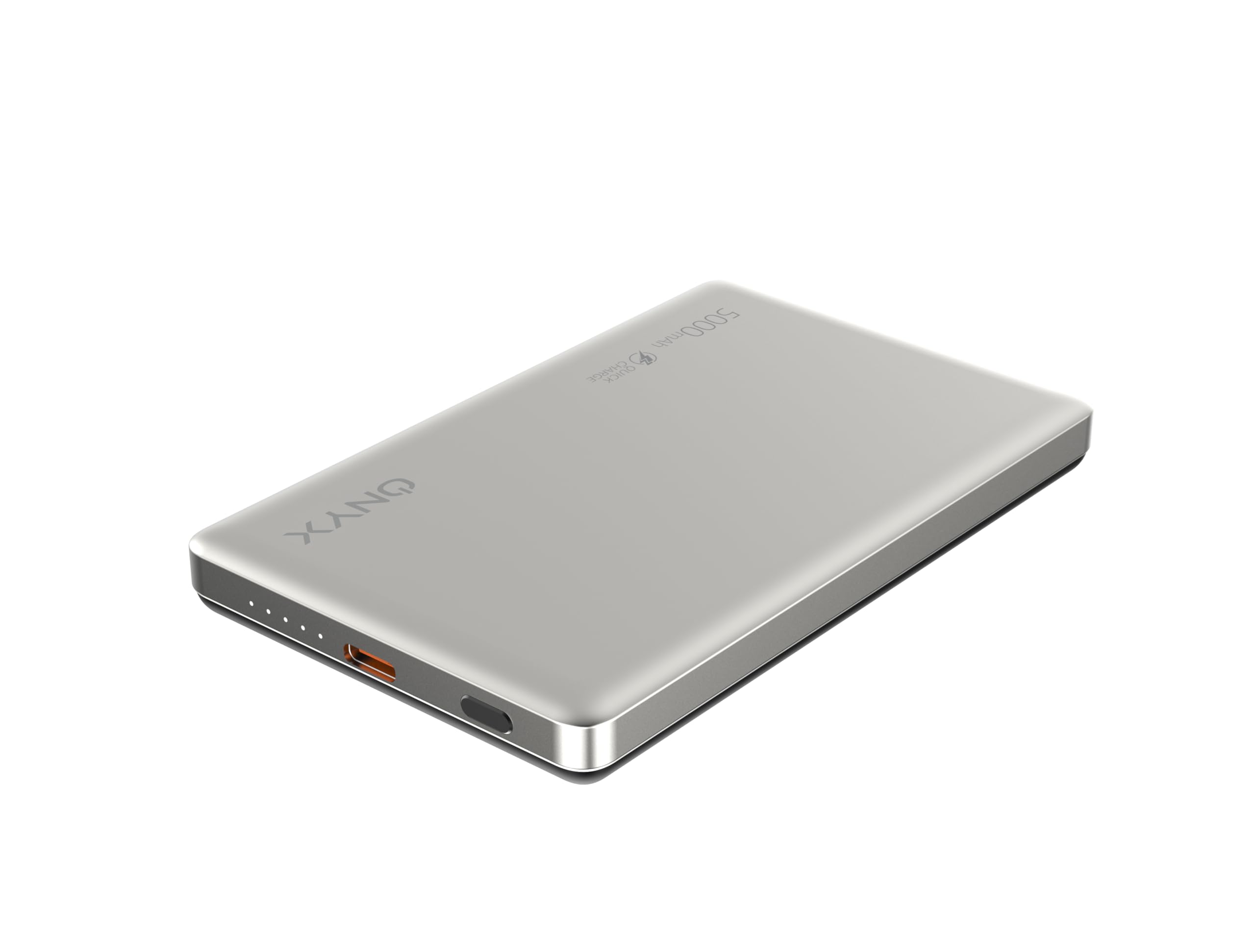 Powerbank In Alluminio Riciclato 4000mAh - Leggero E Tascabile Con Cavo USB Incluso - Caricatore Portatile Per IOS E Android - Indicatore LED