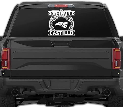 Miniatura 4 de Adhesivos de castillo para carros calcomania personalizada con apellido Apellido, calcomanía personalizada con apellido en español para mexicanos
