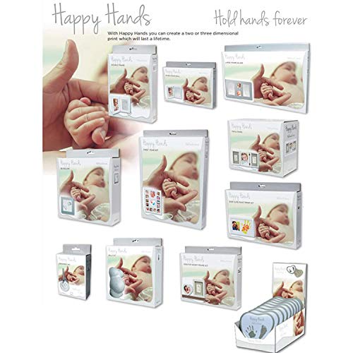 Happy Hands 3D DeLuxe set impronte neonato White 23x23 cm - 6