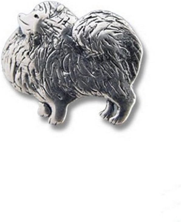 Sterling Silver Pomeranian Pin by The Magic Zoo