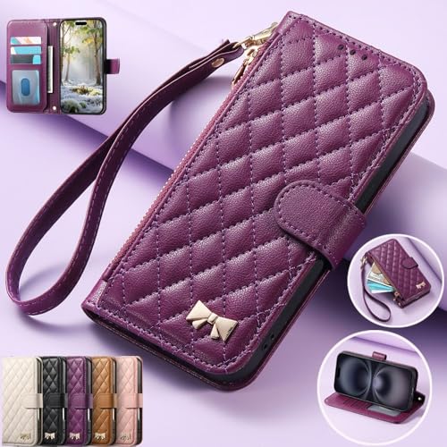 Housse cuir Samsung S25 Plus étui marron à rabat aimanté avec porte-carte - 2