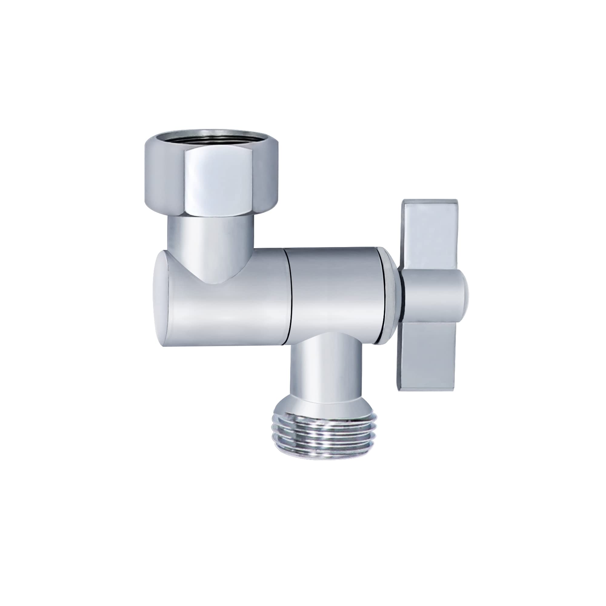 G-Sunny All Metal Shower Angle Adapter, Adjustable Shower Head Extension Adapter, Solid Brass Shower Head Elbow,Adjust Angle to Upgrade Shower Experience,Universal Connection (chrome)