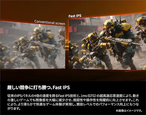 undefined AOC ゲーミングモニター 27インチ, 最大260hz, QHD/2560x1440, 応答速度0.3ms(MPRT), Fast IPS, HDMI2.0x2/ DP1.4x1, Adaptive Sync対応, HDR400認証, 高さ調節, FPS向け, PS5/Switch対応, 縦横回転, ケーブル付属, 3年保証 Q27G4Z/11 の商品画像 8