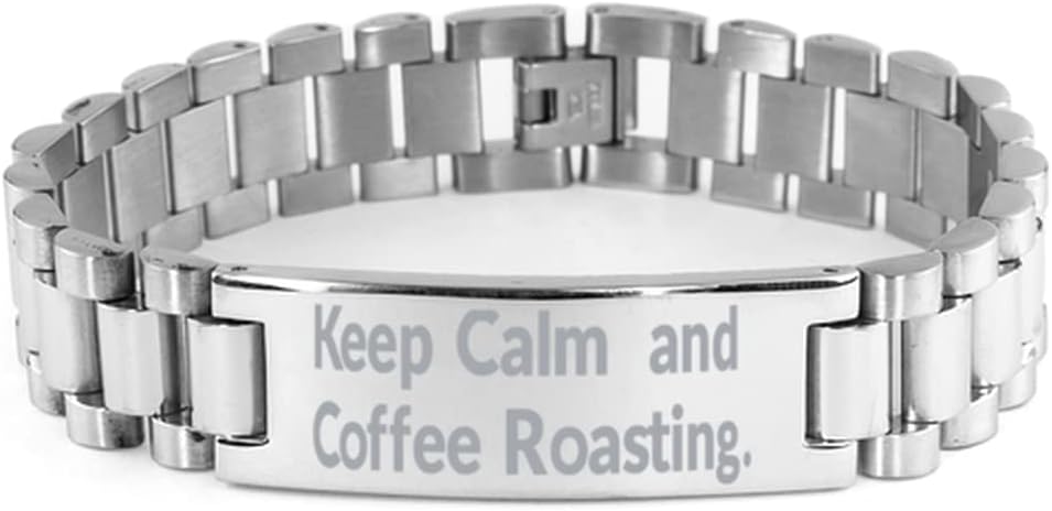 Special Coffee Roasting Ladder Bracelet, Keep Calm and Coffee Roasting., Present for Men Women, Motivational from