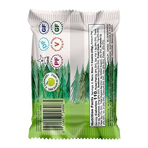 Real Cookies Variety Pack Of Chocolate Chip Peanut Butter Lemon Blueberry Cookies - Gluten Free Semi Soft Baked Cookies – Dairy Free, Vegan, Kosher, Paleo (6 Bags With 2 Cookies Each) #TOP6