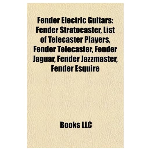 Fender electric guitars: Fender Stratocaster, List of Telecaster players, Fender Telecaster, Fender Jaguar, Fender Jazzmaster, Stevie Ray Vaughan's ... Series, Fender Duo-Sonic, Fender Starcaster