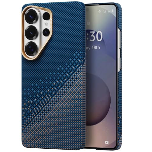 RAPTIC Aramid Skin for S26 Ultra Case, Compatible with MagSafe, Non-Slip & Ultra Slim Light Case for Samsung Galaxy S26 Ultra with Caseless Feeling, 1500D Aramid Fiber AeroWoven, Serenity Emerald
