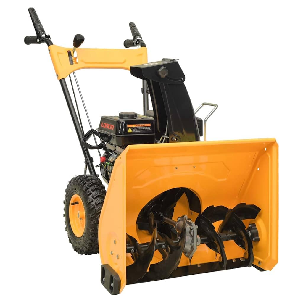 vidaXL Máquina Quitanieves Entradas Vehículos Aceras Superficies Pavimentadas Eléctrica Bajas Temperaturas 6,5 HP Amarillo y Negro