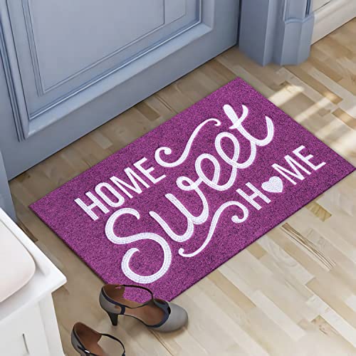 Tapis de sol extérieur caoutchouc violet AAZZKANG résistant aux intempéries