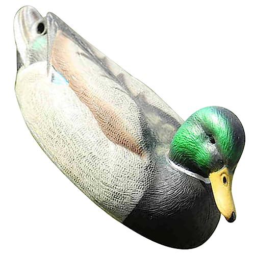 Parliky Canard Flottant Réaliste Décor Étang Jardin Appât Chasse Professionnel Figurine Résistante Décoloration 34,5 x 16 x 19 Cm