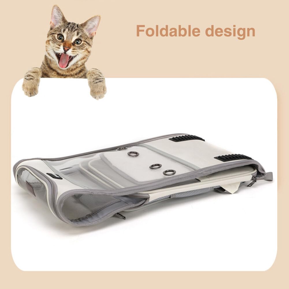 Zaino per animali domestici, per cani e gatti, 10 kg, traspirante e pieghevole, con finestra trasparente, per animali domestici, per cani, per gatti, portatile, da viaggio, treno, auto