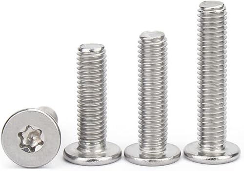 5/50Pcs M1.6 M2 M2.5 M3 M4 M5 M6 M8 304 Stainless Steel Torx Ultra Thin Super Low Flat Wafer Head Screw Bolt 16mm 5pcs M8