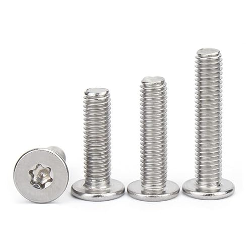 5/50Pcs M1.6 M2 M2.5 M3 M4 M5 M6 M8 304 Stainless Steel Torx Ultra Thin Super Low Flat Wafer Head Screw Bolt 16Mm 5Pcs M8 #TOP1