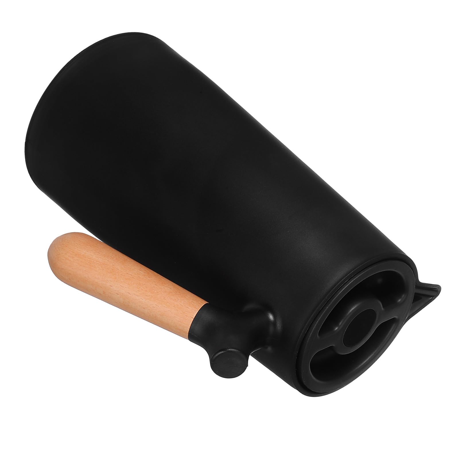 Gadpiparty Bouteille Isotherme 1l Coque Plastique et Doublure en Verre, Poignée en Bois, Design Élégant pour Bureau et Voyage, Intérieur Sain et Facile à Nettoyer