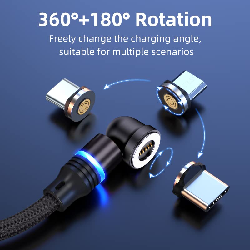 Trescopes Fast Charging Cable [6 Pack] 540° Rotating Heads