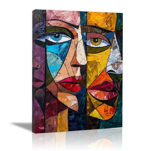 Décoration d'impression de peinture abstraite haut de gamme sur toile intissée encadrée