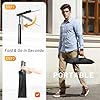 CAHAYA Music Stand Metal Portable - Sheet Music Stand with Carrying Bag, Music Book Clip, Book Stand Lightweight, Laptop Stand Black #4