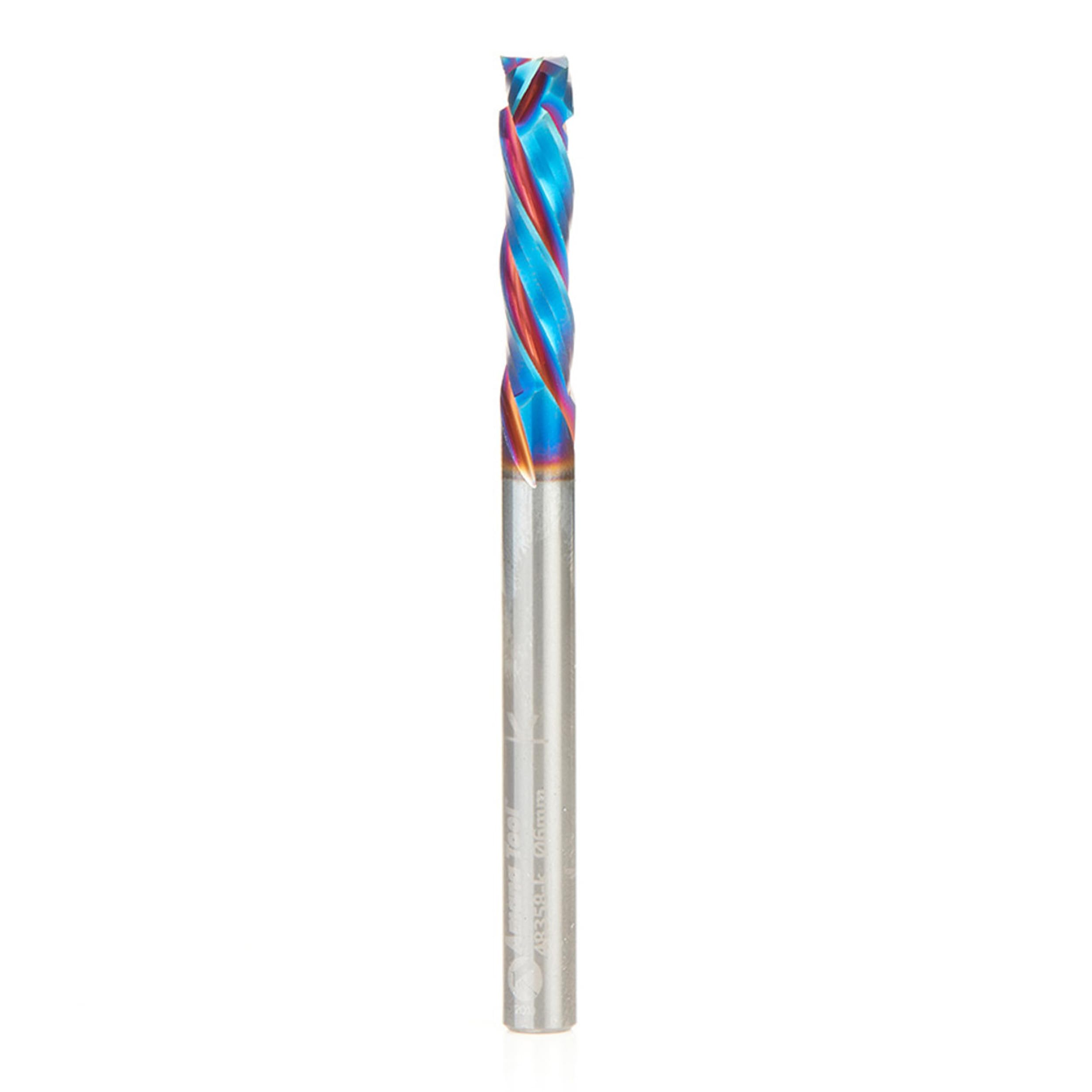 Amana Tool 48358-K CNC SC Spektra Extreme Tool Life Coated Mortise Compression Spiral 6mm D x 25mm CH 6mm SHK 75mm Long 3 Flute Router Bit