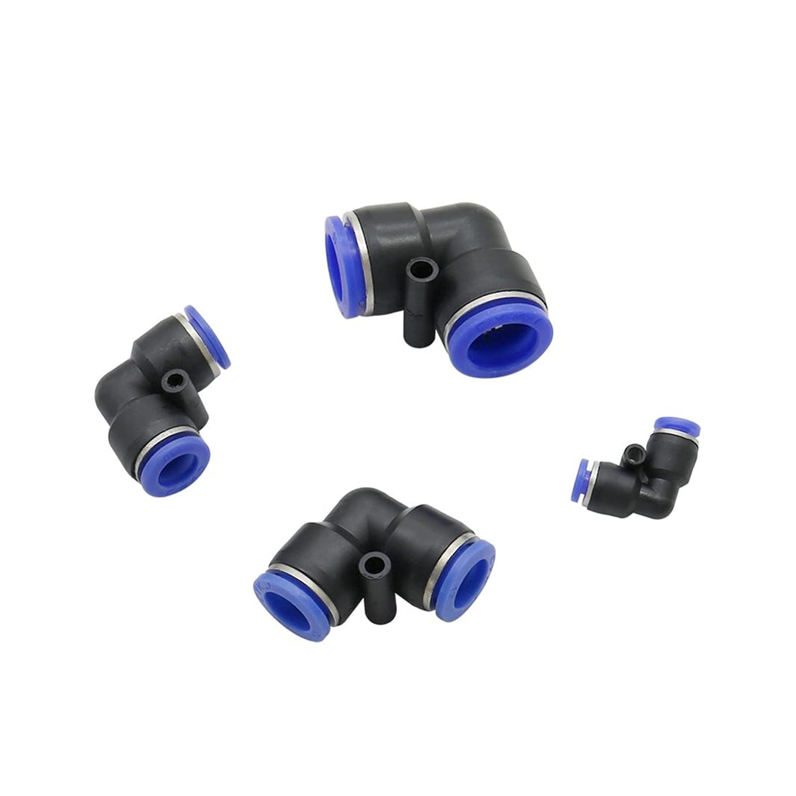 Utility Hose Butt Hose Connector Adapter 10 Pcs Elbow Equal Diameter Quick Coupling Garden Irrigation Atomization System Sliding Lock Quick Coupling Water Pipe Quick Coupling/Grey