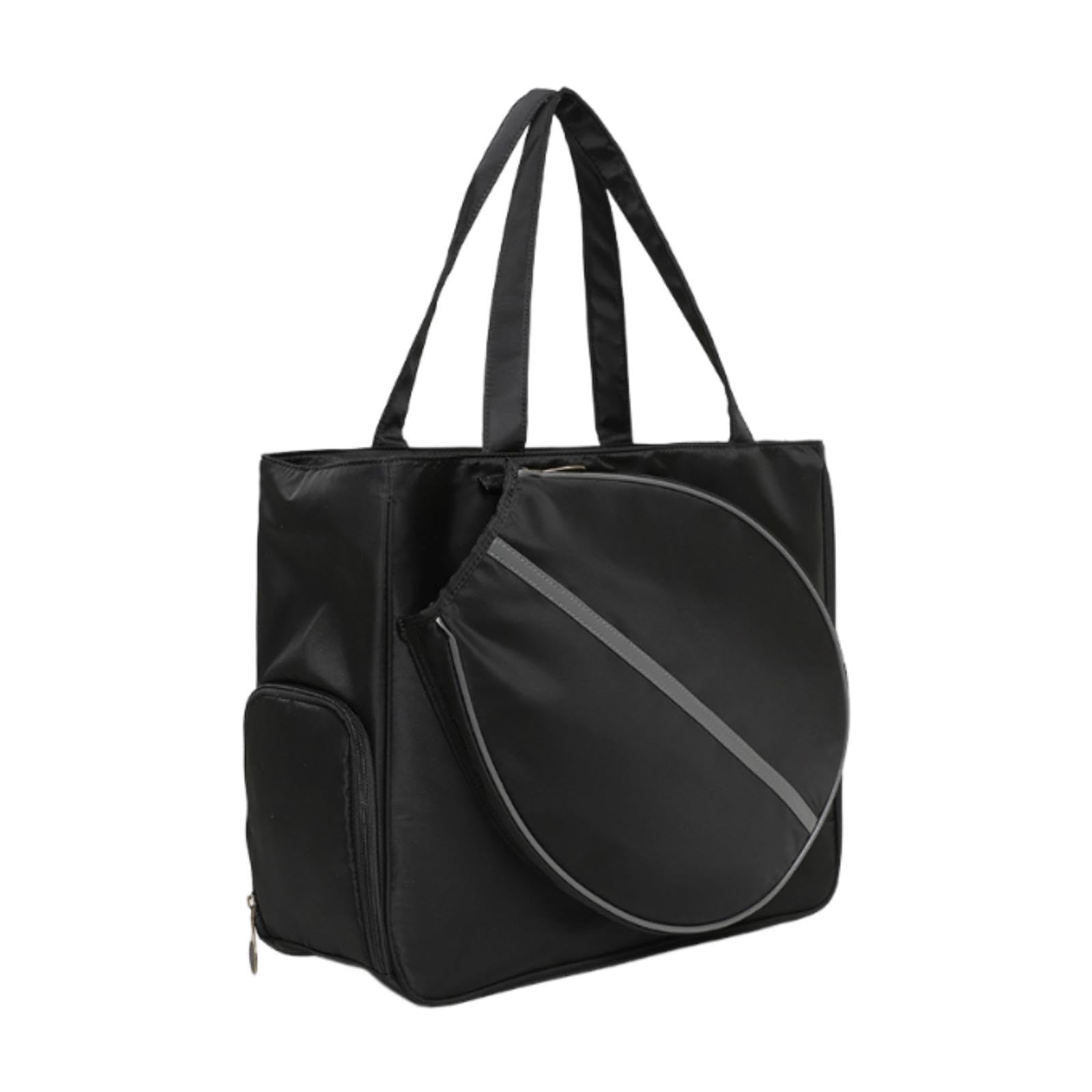 Pickleball Bag Portable Badminton Shoulder Bag for Adults Pickleball Fitness Black|Sporting Goods|Tennis & Racquet Sports|Tennis|Bags-image-39